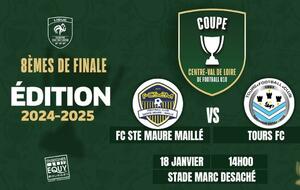 8èmes de finale Coupe du Centre u18