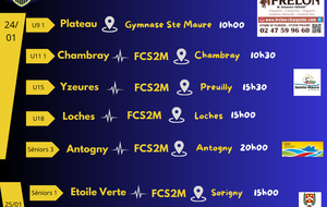 Planning des rencontres du week-end