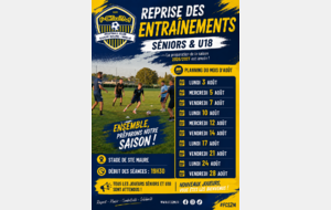 🔵🟡 REPRISE DES ENTRAÎNEMENTS 🟡🔵  Séniors &amp; U18