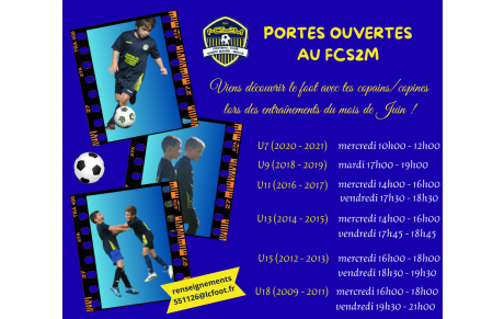 Portes ouvertes au FCS2M