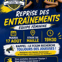 Reprise des entraînements Féminines
