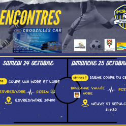 📅 Rencontres du week-end pour le FCS2M 🟡🔵