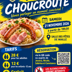 🥨🍻 SOIRÉE CHOUCROUTE DU FCS2M ! 💙💛